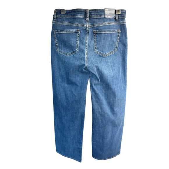 J Jill Jeans Women's Wide Leg Petite Upton Wash Sz 6 Relaxed Bohemian Boho NWT - Picture 2 of 10